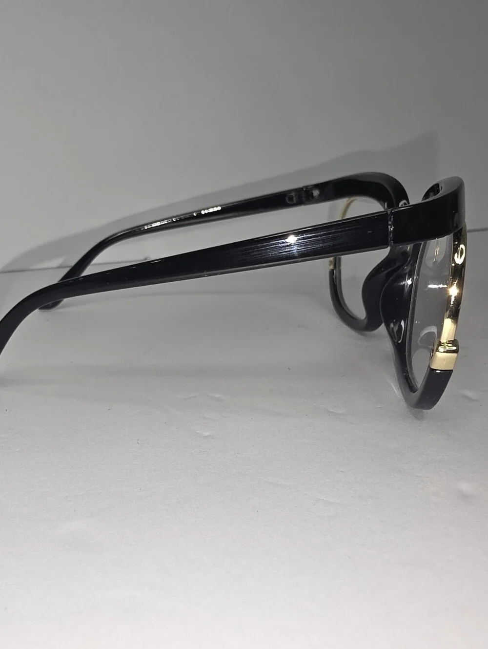 Oversized Black & White Browline Eyeglass Frames Bundle Of 2 Retro Vintage Chic